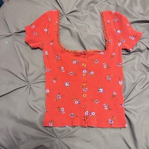 Off the shoulder crop top